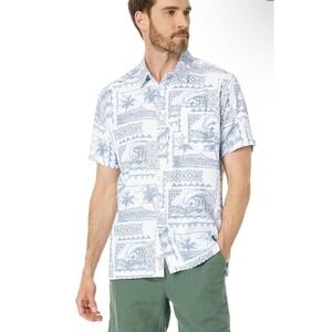 NWT Quiksilver Waterman Kailua Cruiser Tech Surf Shirt Men's L Gray Blue NEW